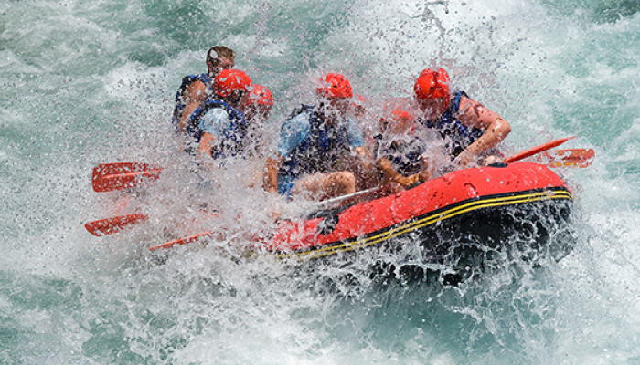 Whitewater rafting