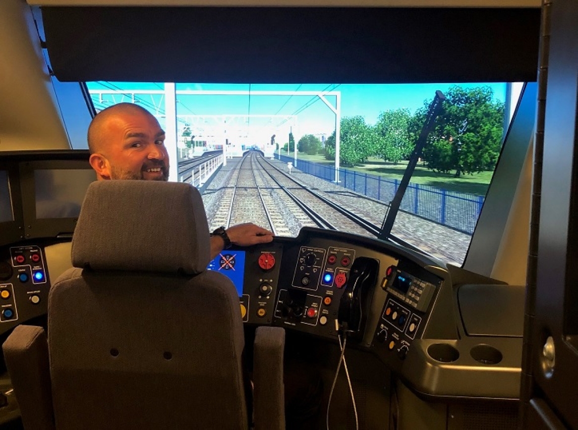 interior of 720 simulator