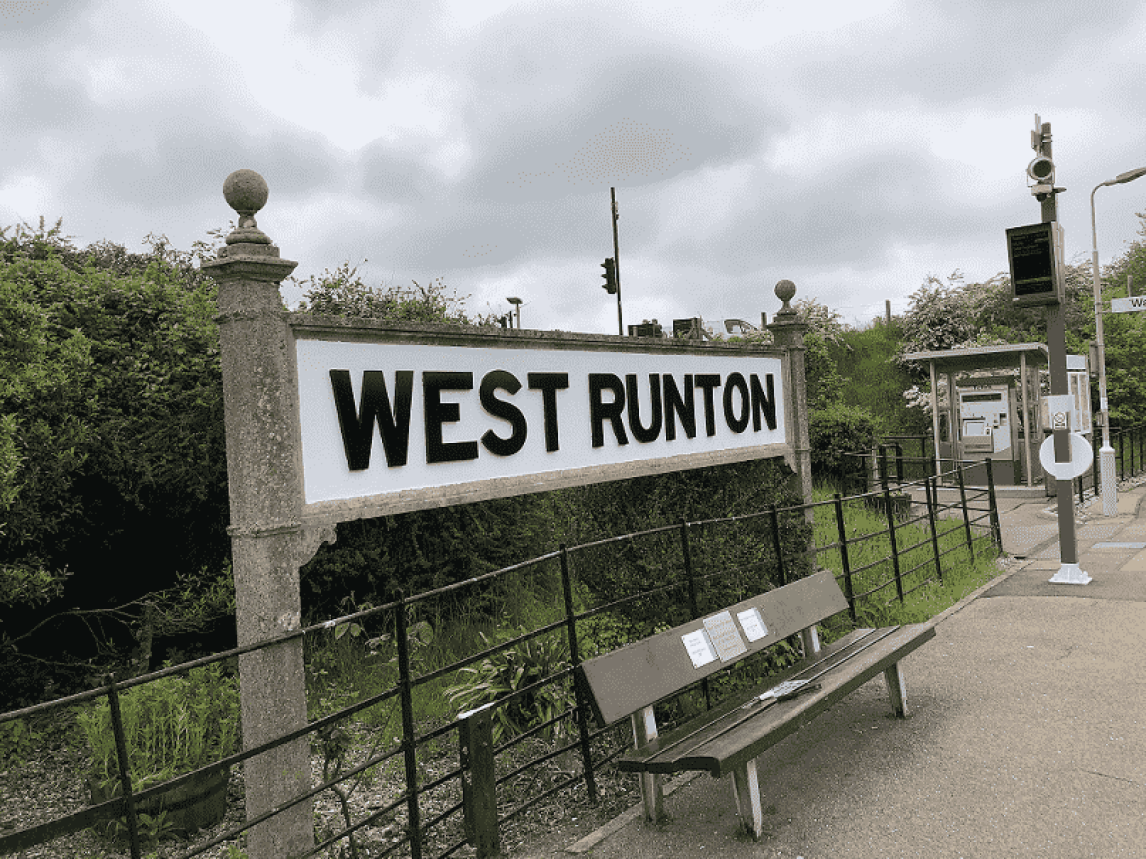 Restored running In Board at West Runton 