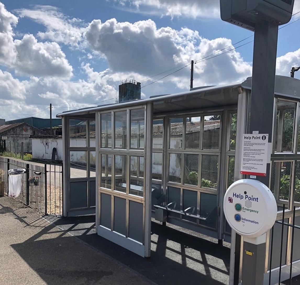 New shelter at Brandon station