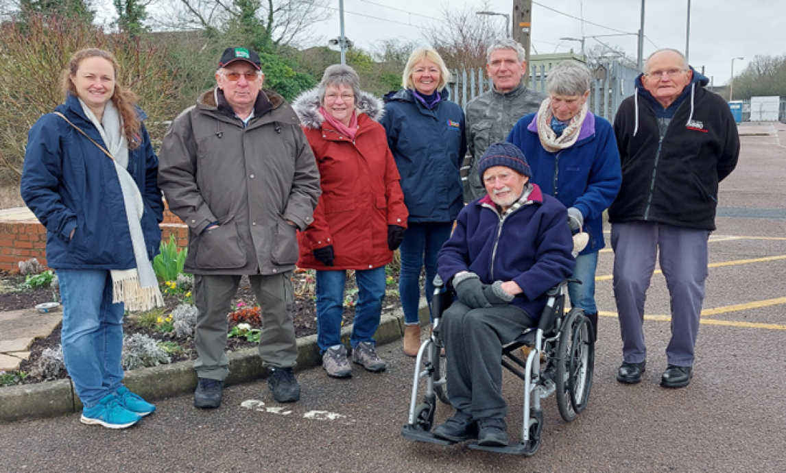 South Woodham Ferrers station adopters with Catherine Gaywood (left), Essex & South Suffolk Community Rail Partnership Officer. 